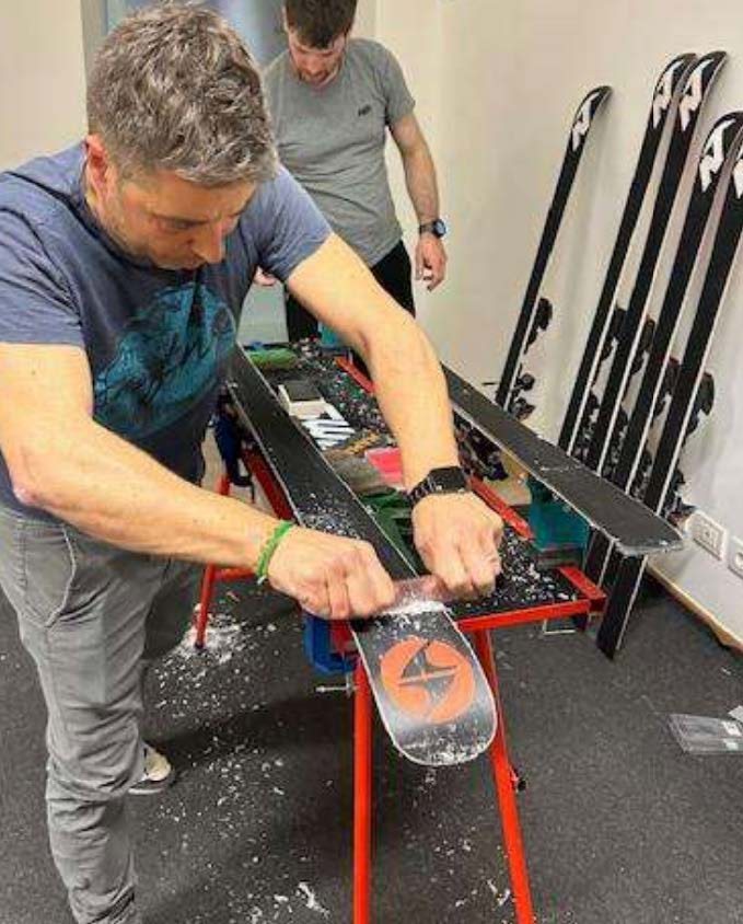 Preparazione degli sci