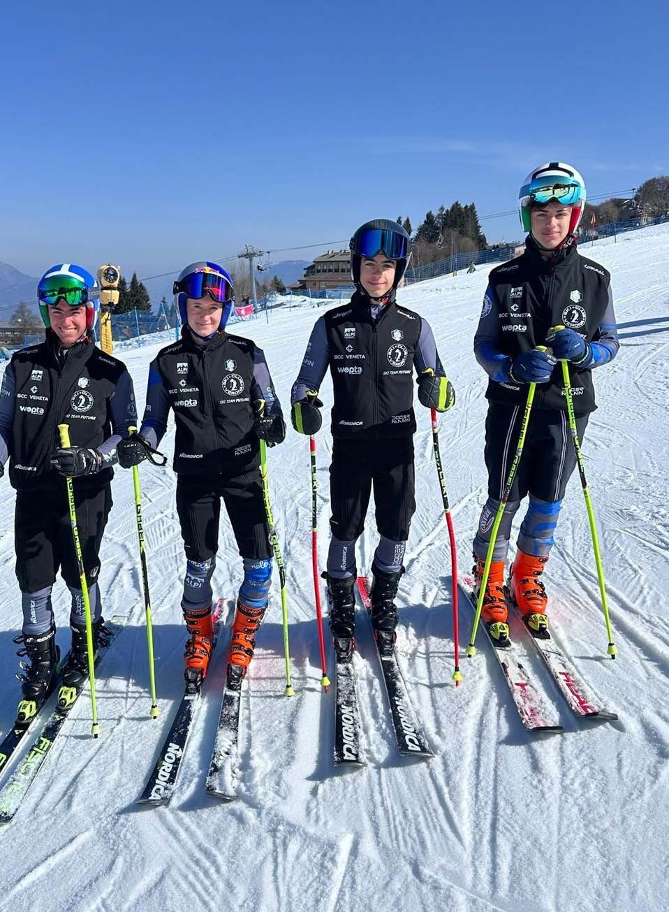 Gli atleti di Ski Team Future