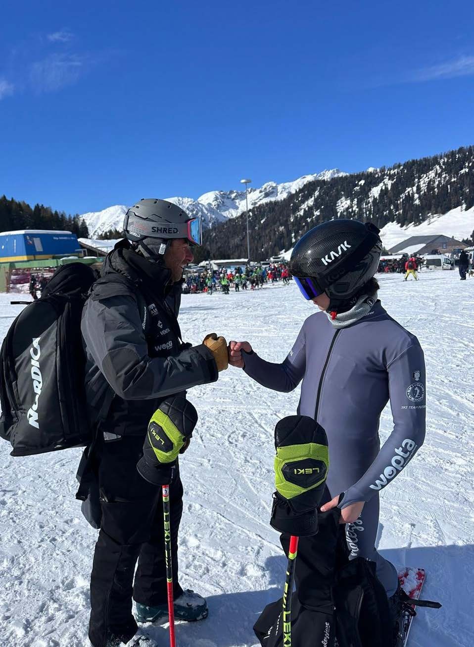 Ski Team Future - allenatore e atleta sulle piste